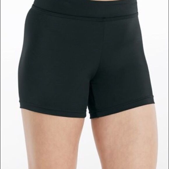 WEISSMAN Dance Costume spandex black stretch bootie shorts MT3485 XXSC 3/4years - Picture 1 of 8